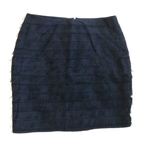 Kenneth Cole eyelash fringe skirt size 2